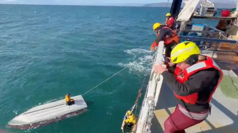 15-year-old rescued after clinging to capsized boat for days in Alaska's Bering Sea
